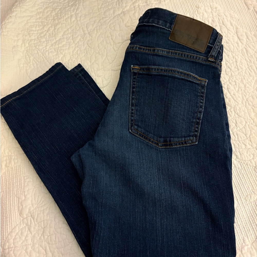 Express Dark Indigo Straight Jeans Kingston 30 Slim Fit